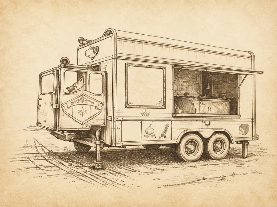 Foodtruck Carmangeria Petre, desen
